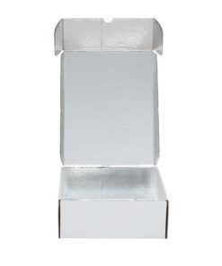 Kutija za pirosku otvorena sa folijom Kutija za piroške