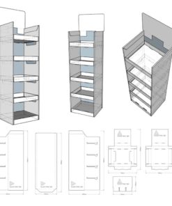 Stone kartonske police Dispanzeri Lepenka kutija model 53 Stone kartonske police Dispanzeri
